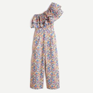 🆕{J. Crew} Liberty Print Ruffle Jumpsuit